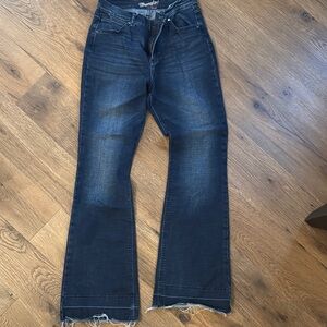 Wrangler Blue Flare Wide Leg Jeans
